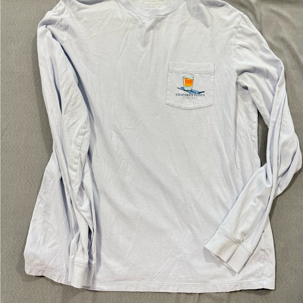 Vineyard Vines Men's Light Blue Long Sleeve Shirt